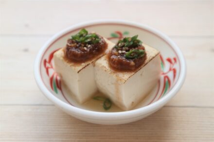 くるみ味噌の豆腐田楽